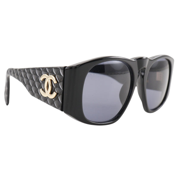 [Chanel] Chanel Coco Mark Sunglasses Matrasse 01450 94305 Plastique Noir Coco Mark Madames