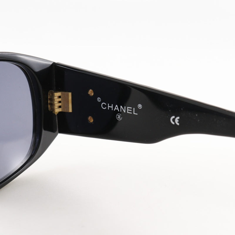 [CHANEL] Chanel COCO Mark Sunglasses Matelasse 01450 94305 PlatStick Black COCO Mark Ladies