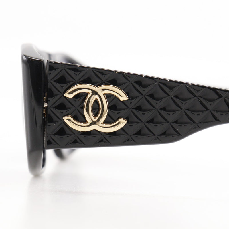 [Chanel] Chanel Coco Mark Sunglasses Matrasse 01450 94305 Plastique Noir Coco Mark Madames