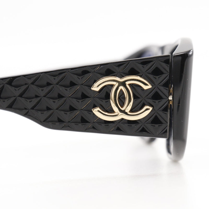 [Chanel] Chanel Coco Mark Sunglasses Matrasse 01450 94305 Plastique Noir Coco Mark Madames