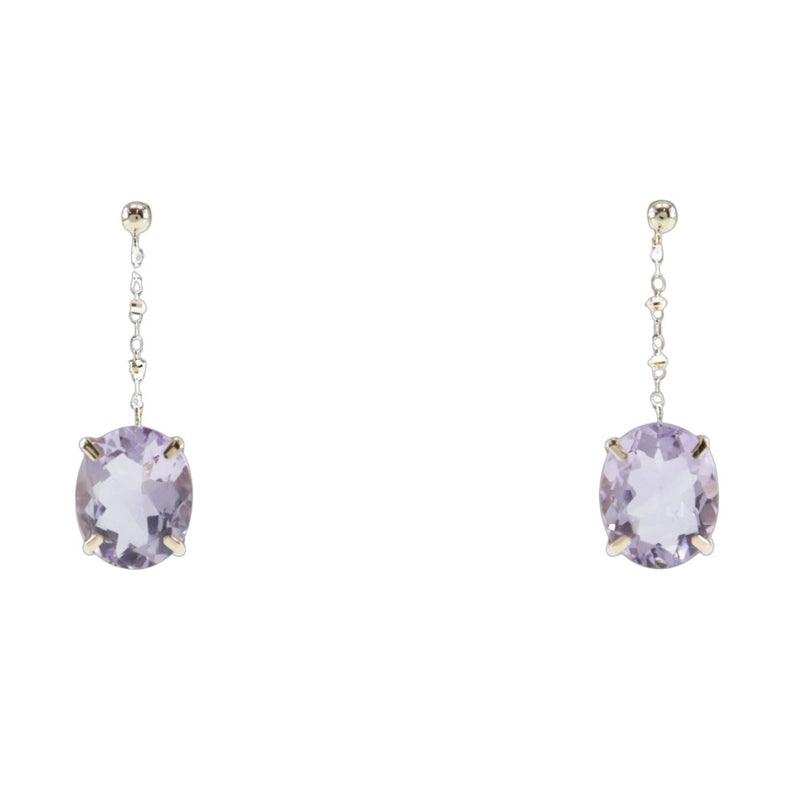 Boucles d'oreilles Swing K10 or jaune x aigue-marine