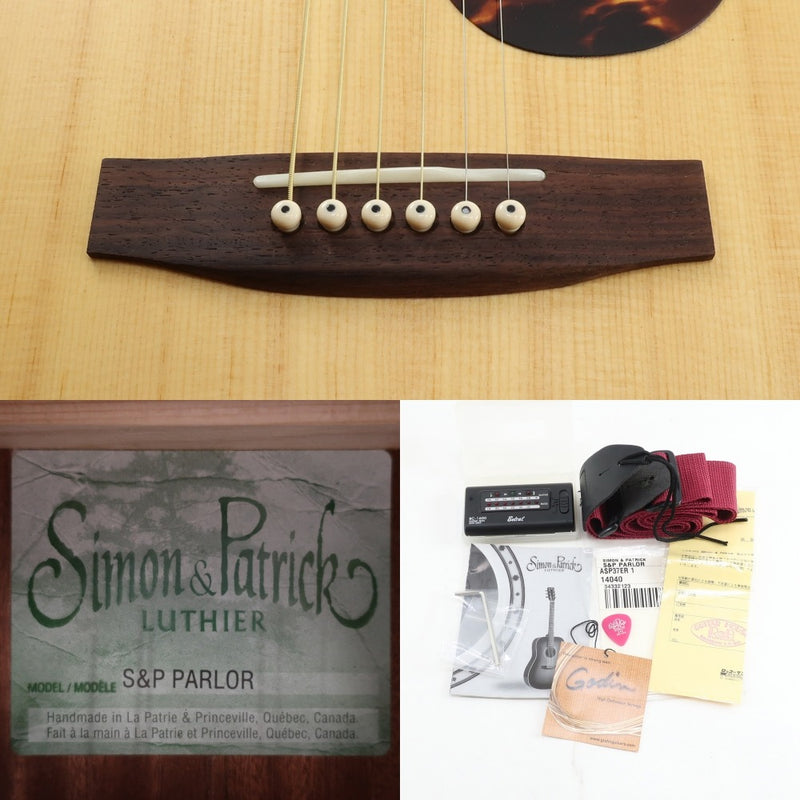 【Simon & Patrick】サイモン＆パトリック
 アコースティックギター ギター
 PARLOR パーラー 美品 Acoustic guitar _A-ランク