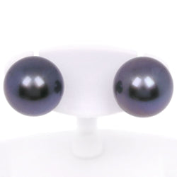 Arete de perlas 
10.5, 10.7 mm de perla negra (perla de mariposa negra) Aproximadamente 4.0 g de perlas damas un rango