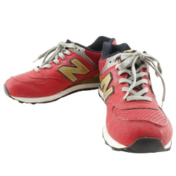 [New Balance] New Balance Dradoin Sneakers 2012 년 연도 모델 ML574DOR 가죽 레드/골드 드래곤 남성 A 순위