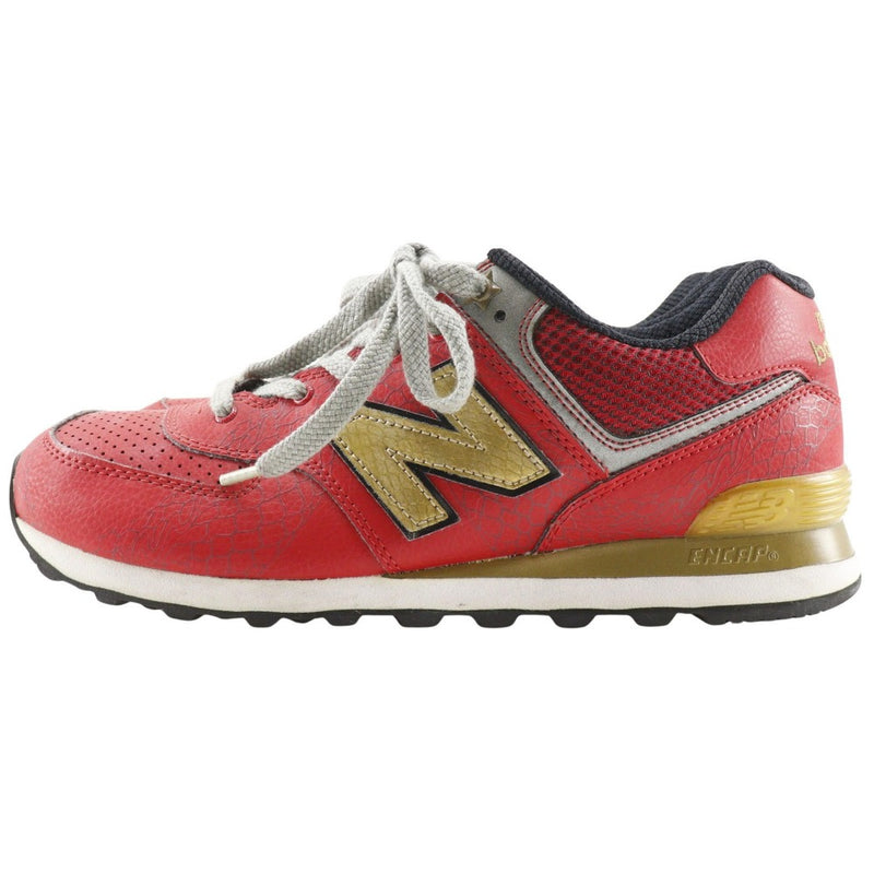 [New Balance] New Balance Dradoin Sneakers 2012 년 연도 모델 ML574DOR 가죽 레드/골드 드래곤 남성 A 순위