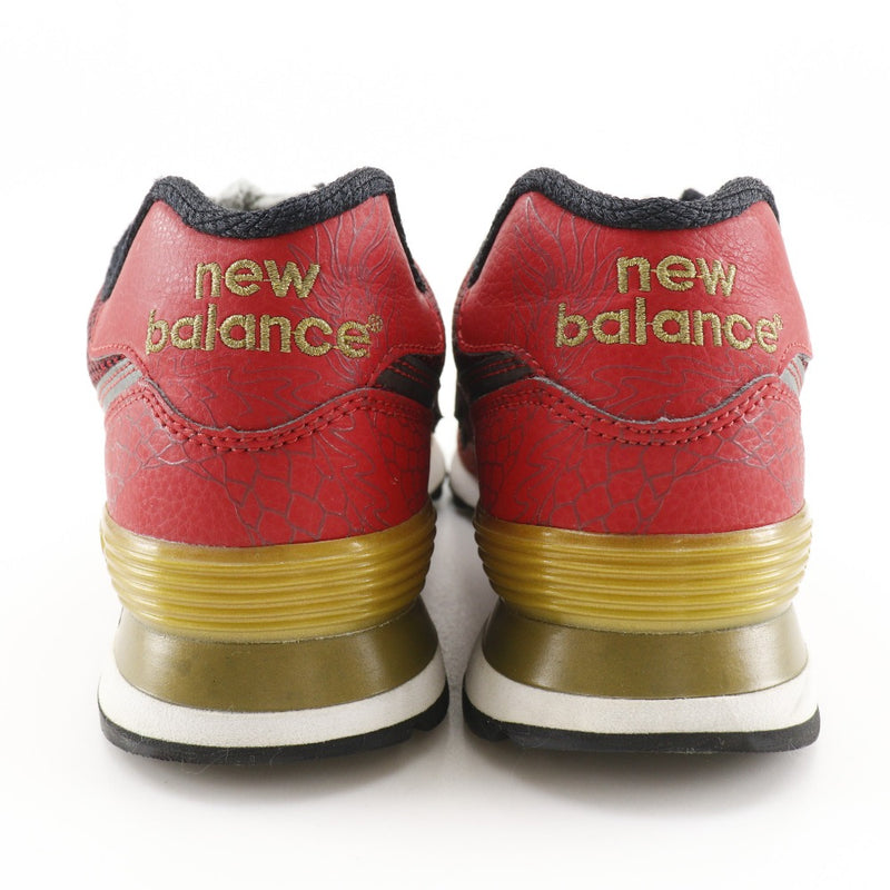 [New Balance] New Balance Dradoin Sneakers 2012 년 연도 모델 ML574DOR 가죽 레드/골드 드래곤 남성 A 순위