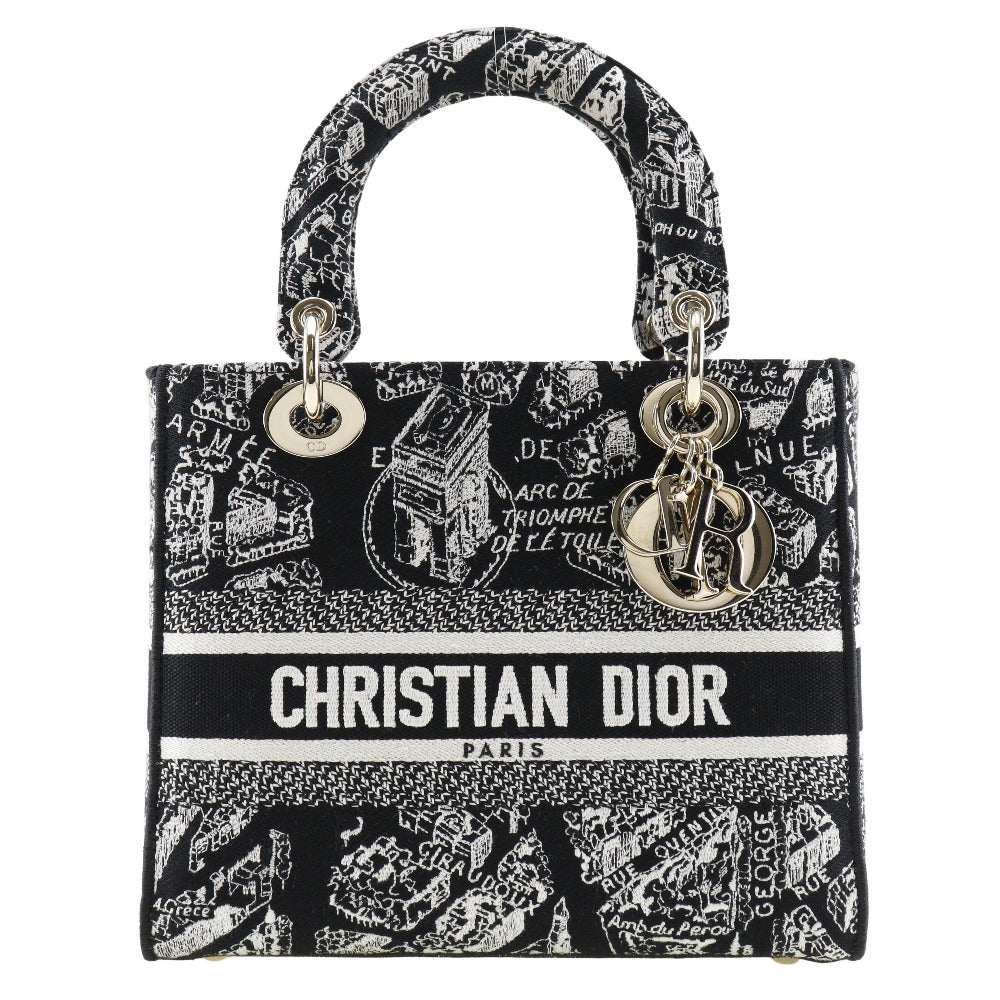 Dior】クリスチャンディオール LADY D-LITE ミディアム ハンドバッグ プラン ドゥ パリ エンブロイダリー M0565OOM –  KYOTO NISHIKINO