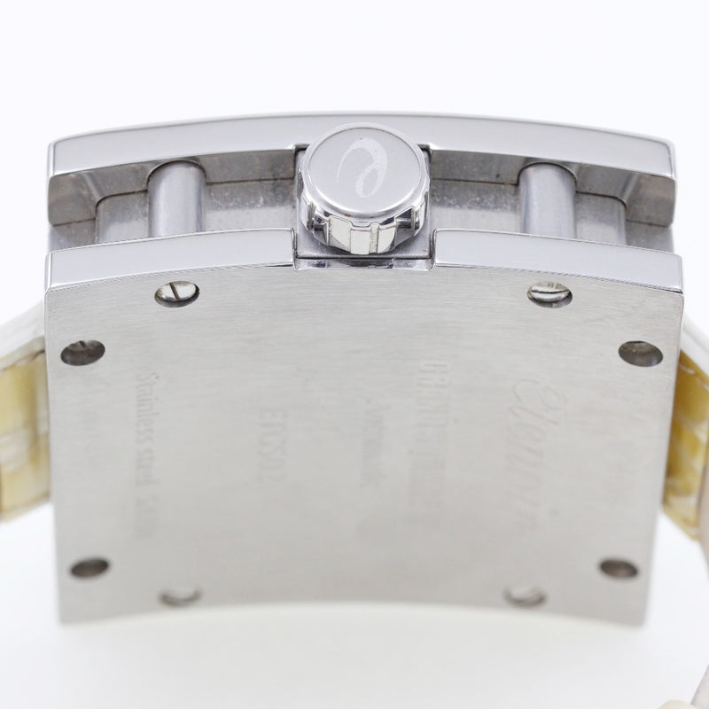[etenoir]乙烯 
 大广场2手表 
 ETGS02不锈钢X皮革自动白色拨号大正方形2男士