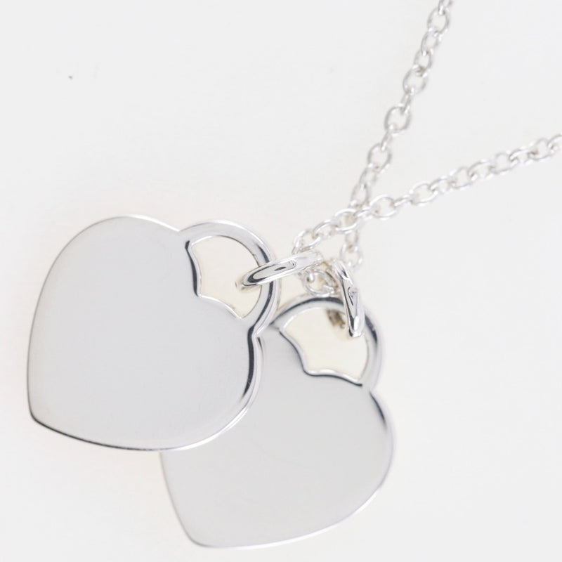 [Tiffany & co.] Tiffany 
 Collar rettonuti fanny 
 Mini Heart Double Tag Silver 925 Aproximadamente 2.7 g Regreso a Tiffany & Co. Damas A-Rank
