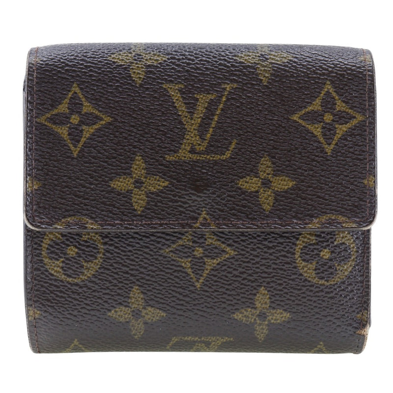 [Louis Vuitton] Louis Vuitton 
 Portofoille Elise Bi -fold wallet 
 W Hook M61654 Monogram Canvas TH0051 engraved snap button Portefeiulle Elise Ladies