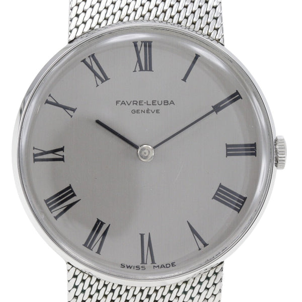 【FAVRE LEUBA】フォーブルルーバ
 腕時計
 ステンレススチール 手巻き シルバー文字盤 メンズ