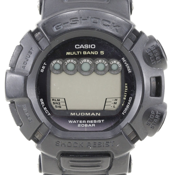 【CASIO】カシオ
 ※ジャンク 腕時計
 G-SHOCK マッドマン GW-9000 ステンレススチール×ラバー ソーラー電波時計 黒文字盤 ※junk メンズ