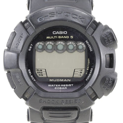 [CASIO] CASIO * 정크 시계 G-SHOCK MADMAN GW-9000 스테인리스 스틸 X 고무 태양 라디오 시계 검은 다이얼 * AS- ITEM MENES