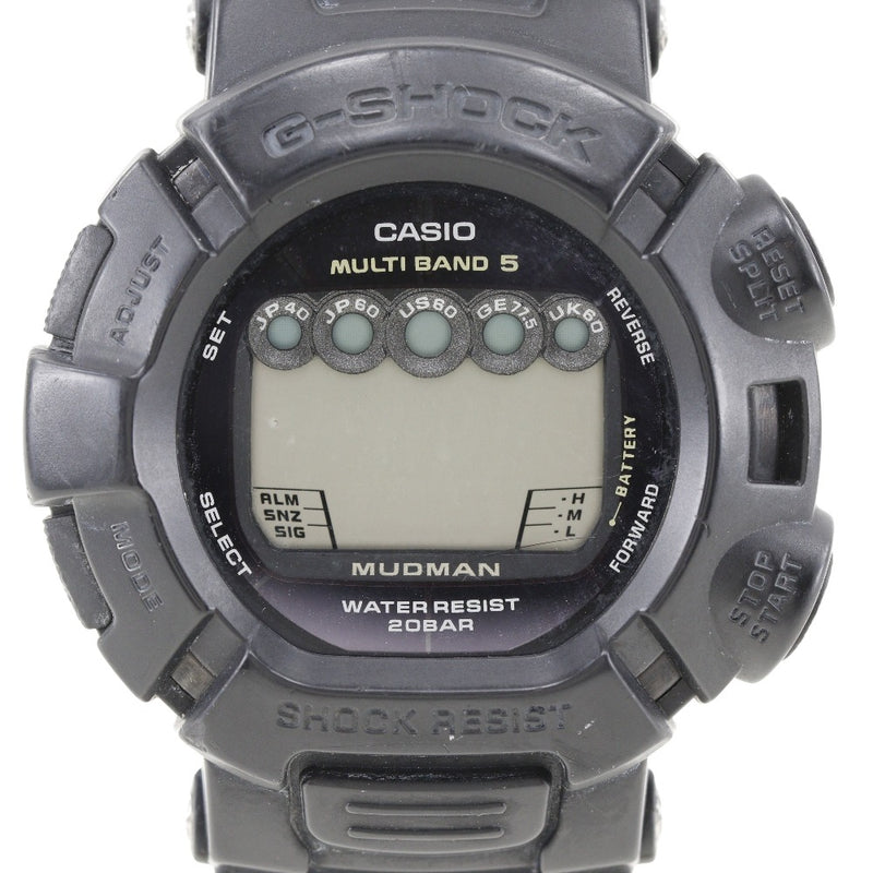 [CASIO] CASIO 
 * 정크 시계 
 G-Shock Madman GW-9000 스테인레스 스틸 X 고무 태양 라디오 시계 검은 다이얼 * AS- ITEM MENES
