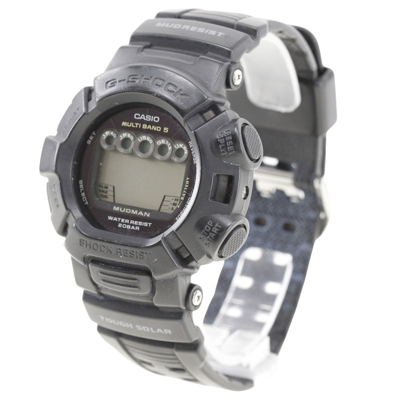 [Casio] Casio * Junk Watch G-Shock Madman GW-9000 en acier inoxydable x Horloge de radio solaire en caoutchouc Noir * As-Is Article Men's