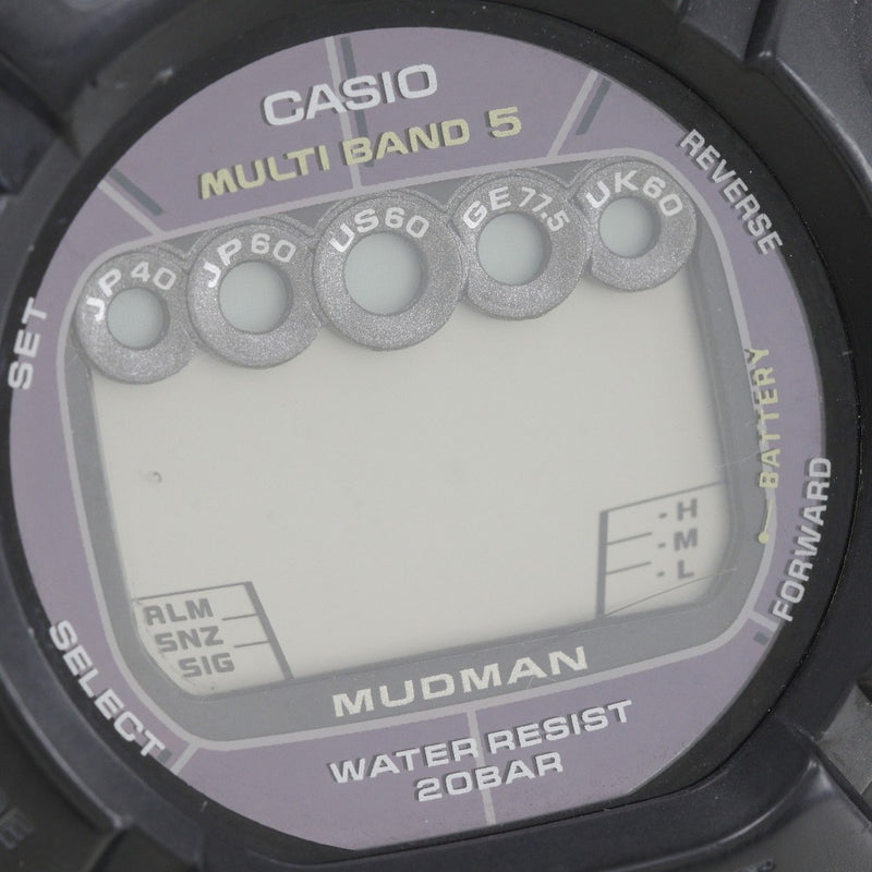 【CASIO】カシオ
 ※ジャンク 腕時計
 G-SHOCK マッドマン GW-9000 ステンレススチール×ラバー ソーラー電波時計 黒文字盤 ※as-is item メンズ