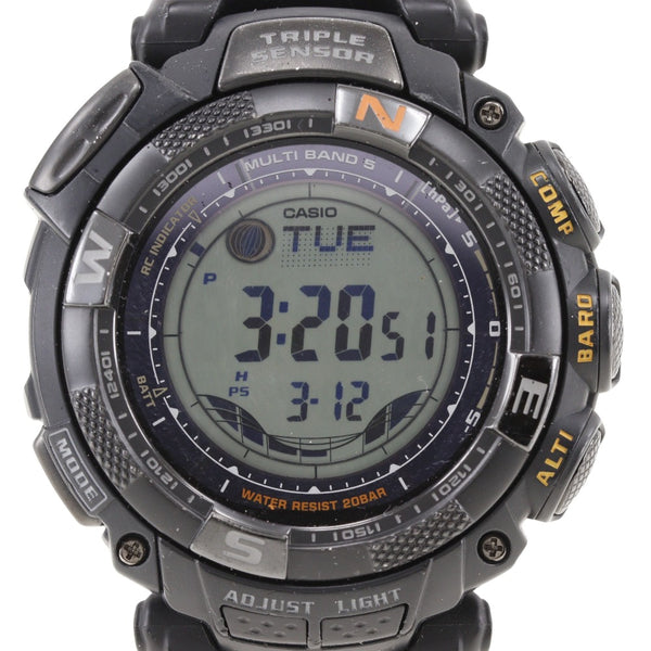 [CASIO] Casio 
 G-SHOCK Watch 
 PROTREK Protrek PRW-1500GBJ Stainless steel solar radio clock Digital display black dial G-SHOCK Men's