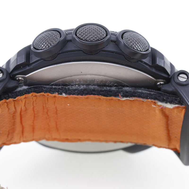 [Casio] Casio 
 G-shock手表 
 Protrek Protrek PRW-1500GBJ不锈钢太阳能无线电时钟数字显示黑色DIAL G-SHOCK男士