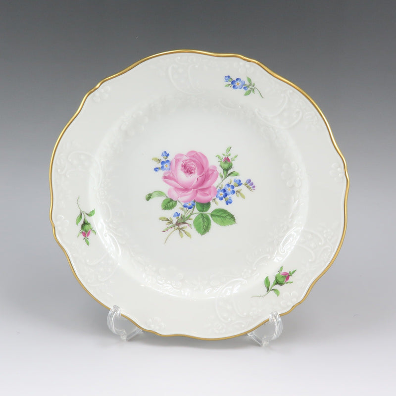 【Meissen】マイセン ピンクローズと忘れな草 食器
 020810/03501