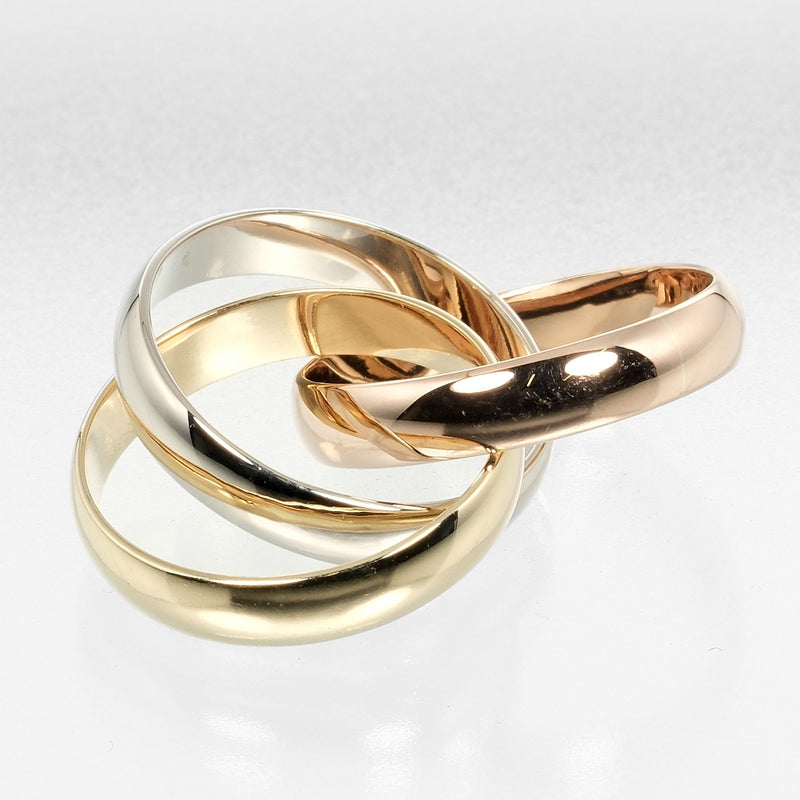 [Cartier] Cartier 
 Trinity No. 4.5 Ring / Ring 
 K18 Gold x YG PG WG Approximately 5.65g TRINITY Ladies A Rank