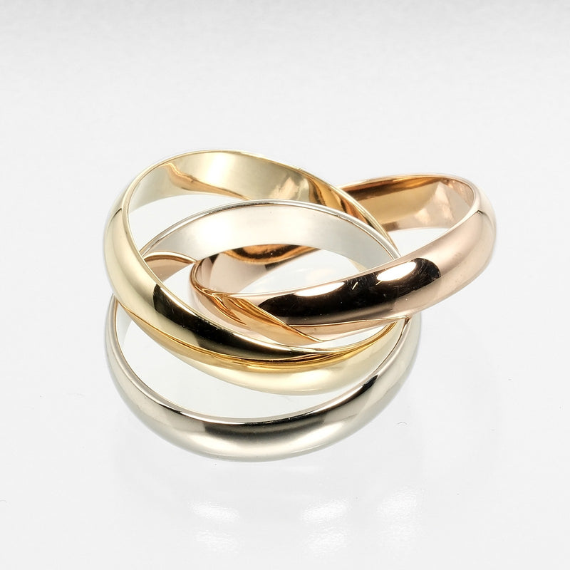 [Cartier] Cartier 
 Trinity No. 4.5 Ring / Ring 
 K18 Gold x YG PG WG Approximately 5.65g TRINITY Ladies A Rank