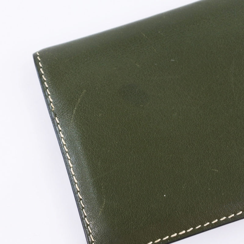 [HERMES] Hermes 
 Agendaamini notebook cover 
 Calf Green □ G engraved open AGENDA mini Unisex