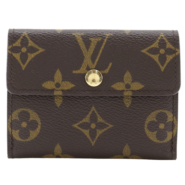 [Louis Vuitton]LOUIS VUITTON Ludlow Monin Case M61297 Monogram Canvas Brown Snap Button Ludlow Unisex A Rank