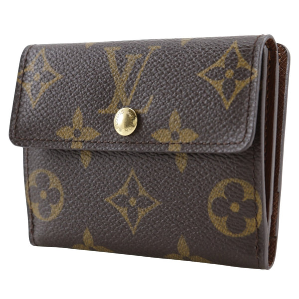 [Louis Vuitton]LOUIS VUITTON Ludlow Monin Case M61297 Monogram Canvas Brown Snap Button Ludlow Unisex A Rank