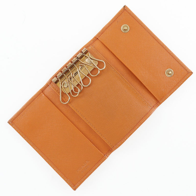 [PRADA] Prada 
 6 -key case 
 Leather snap button Six Hooks Ladies A-Rank