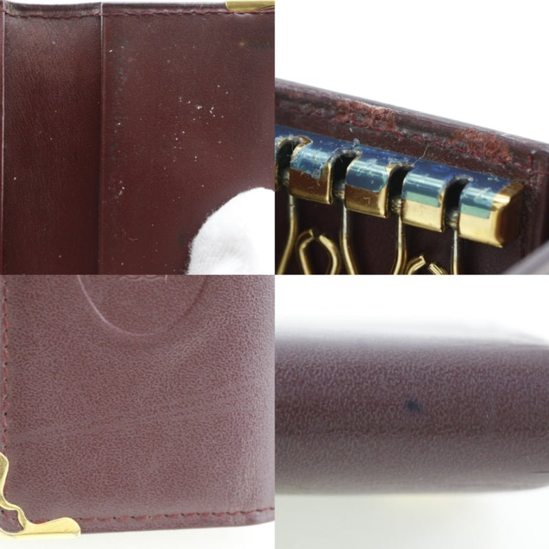 [Cartier] Cartier 
 4 -key case 
 Calf snap button 4 Hooks Unisex
