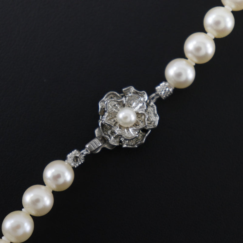 真珠 ネックレス
7.0～7.3ｍｍ パール×シルバー オフホワイト 約3.4g Pearl レディース