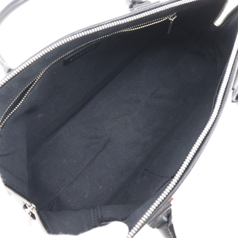 [Burberry] Burberry 
 Check handbag 
 Canvas x leather handbag double zipper CHECK Ladies