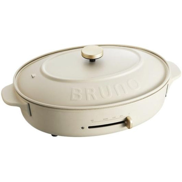 [Bruno] Bruno椭圆形热板厨房家用电器+4盘（Tokoyaki Deep Pot Plane Half）Boe053-grg Greju Greju oval oval Hot Plate_s等级