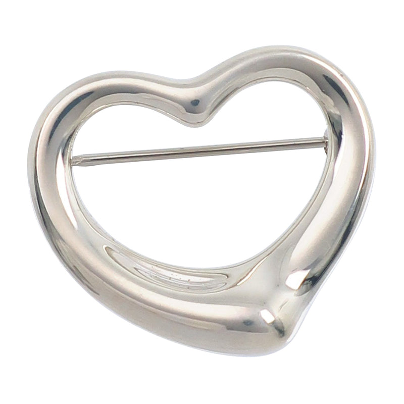 [Tiffany & CO.] Tiffany Coeur ouvert Brouch Elsa Peletti Silver 925 Heart environ 8,0g coeur ouvert pour femmes A-Rank