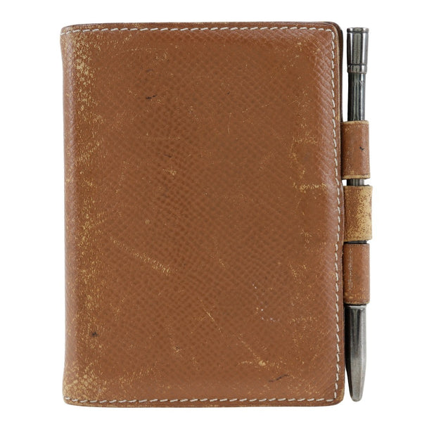 [HERMES] Hermes 
 Notebook cover notebook 
 〇M engraved open notebook Cover Unisex B-Rank