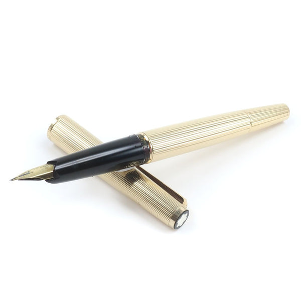 [MONTBLANC] Montblanc 
 1246 Gold Plate 1970s Fountain pen 
 Pen tip 750 (18 gold) F (fine characters) Writing tools stationary metal 1246 Gold Plate 1970s_