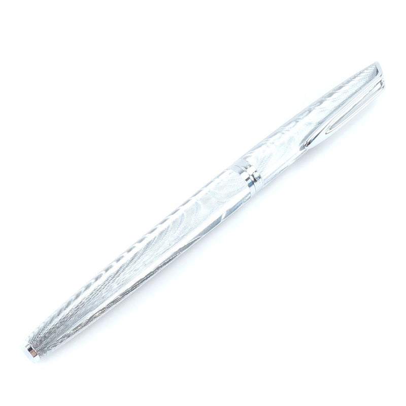 [Waterman] Waterman 
 CF Moale Fountain Pen Fountain Pen 
 Pen tip 18K (750) m (middle character) Metal silver color CF Moire Fountain Pen _a- Rank