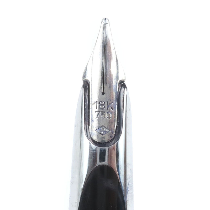 [Waterman] Waterman 
 CF Moale Fountain Pen Fuente Pen 
 Consejo de lápiz 18K (750) m (carácter medio) Metal Silver Color Cf Moire Fountain Pen _A- Rango