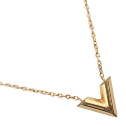 [Louis Vuitton]LOUIS VUITTON
 Esensial V Necklace
 M61083 Plated Gold LE0261 Approximately 9.1g Essential V Unisex