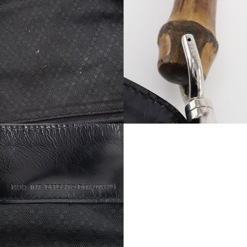 [Gucci] Gucci 
 手提包 
 001.2123.1577尼龙帆布x竹肩手提包2way磁铁型女士