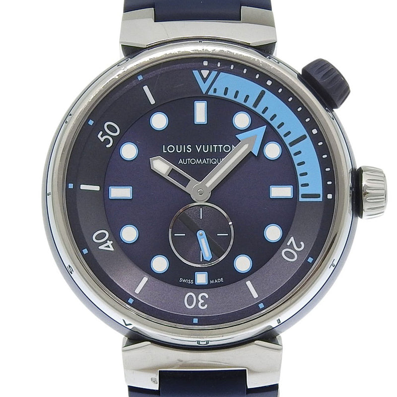 ルイ・ヴィトン LOUIS VUITTON QA121 タンブール ストリート ダイバー 自動巻き メンズ 箱付き_960018 LOUIS VUITTON】ルイ・ヴィトン タンブール ストリート 腕時計 QA121