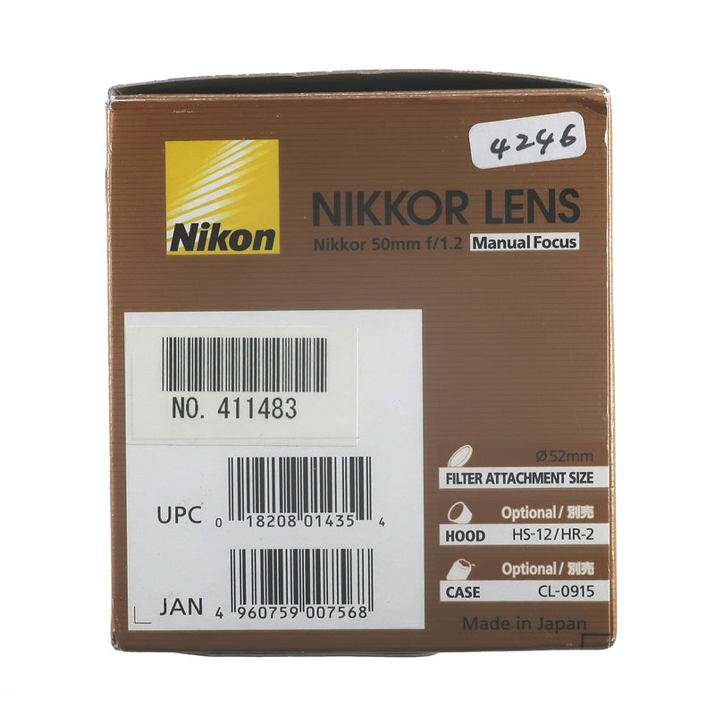 Nikon】ニコン Ai-s Nikkor 50mm F1.2 交換レンズ – NISHIKINO VINTAGE