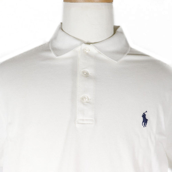 [Ralph Lauren] Polo Ralph Lauren 
 Polo de polo Slimfit personalizado 
 Camisa poro mnpokni1n810191 algodón x poliuretano blancos personalizado para hombres s rank