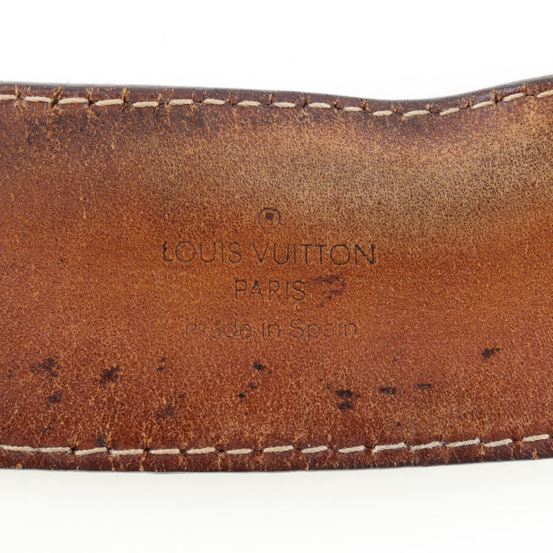 [Louis Vuitton] Louis Vuitton 
 Cinturón inicial de santule 
 Monogram Canvas Tea Saintur Inicial para hombres B-Rank