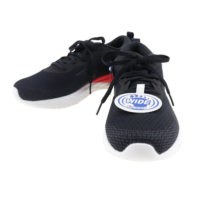 [Mizuno] Mizuno 
 Wave Revolt 3 zapatillas anchas 
 Zapatos de carrera J1GD208509 Fibra sintética Revolta Black Wave 3 Wide Ladies S Rank