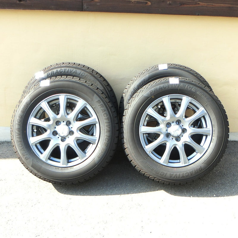 无钉轮胎和其他杂物 
 195/65R15横滨生产6J IN43 PCD114.3实用Bais BP02 Studless Tire_