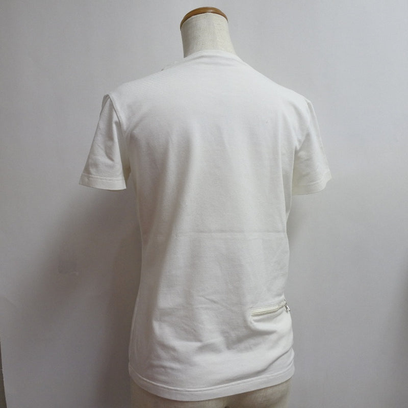 [PRADA] Prada 
 Short -sleeved T -shirt 
 Sports Line Cotton White Ladies A-Rank