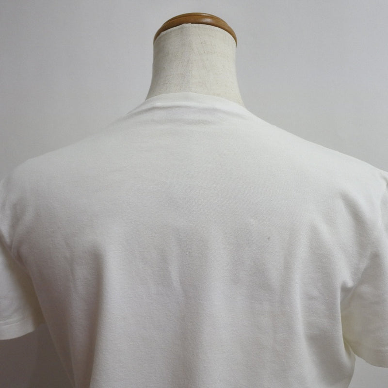 [Prada] Prada 
 Camiseta T corta 
 Línea deportiva de algodón Damas blancas A-Rank