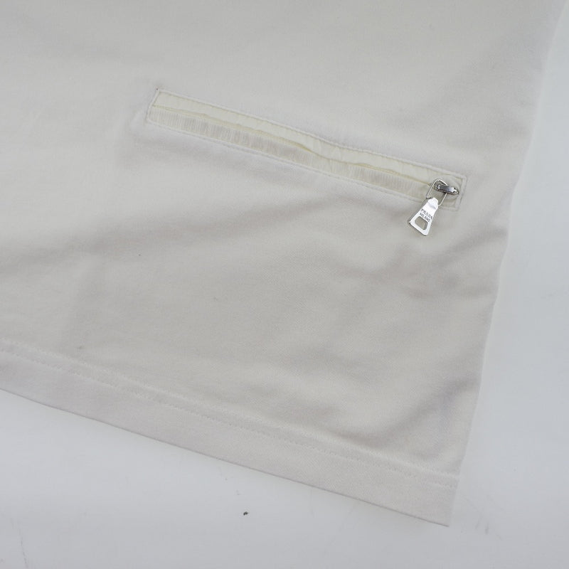 [Prada] Prada 
 Camiseta T corta 
 Línea deportiva de algodón Damas blancas A-Rank
