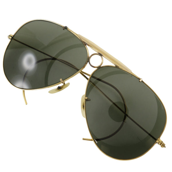 [Ray-Ban] Ray-Ban B & L Beathurom Ray-Ban Sunglasses Vintage 1/30 K18 Plated Gold B & L Bausch & Lomb Ray Ban Men